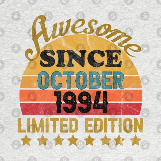 Awesome Since October 1994 27 Year Old 27th Birthday gift by yalp.play